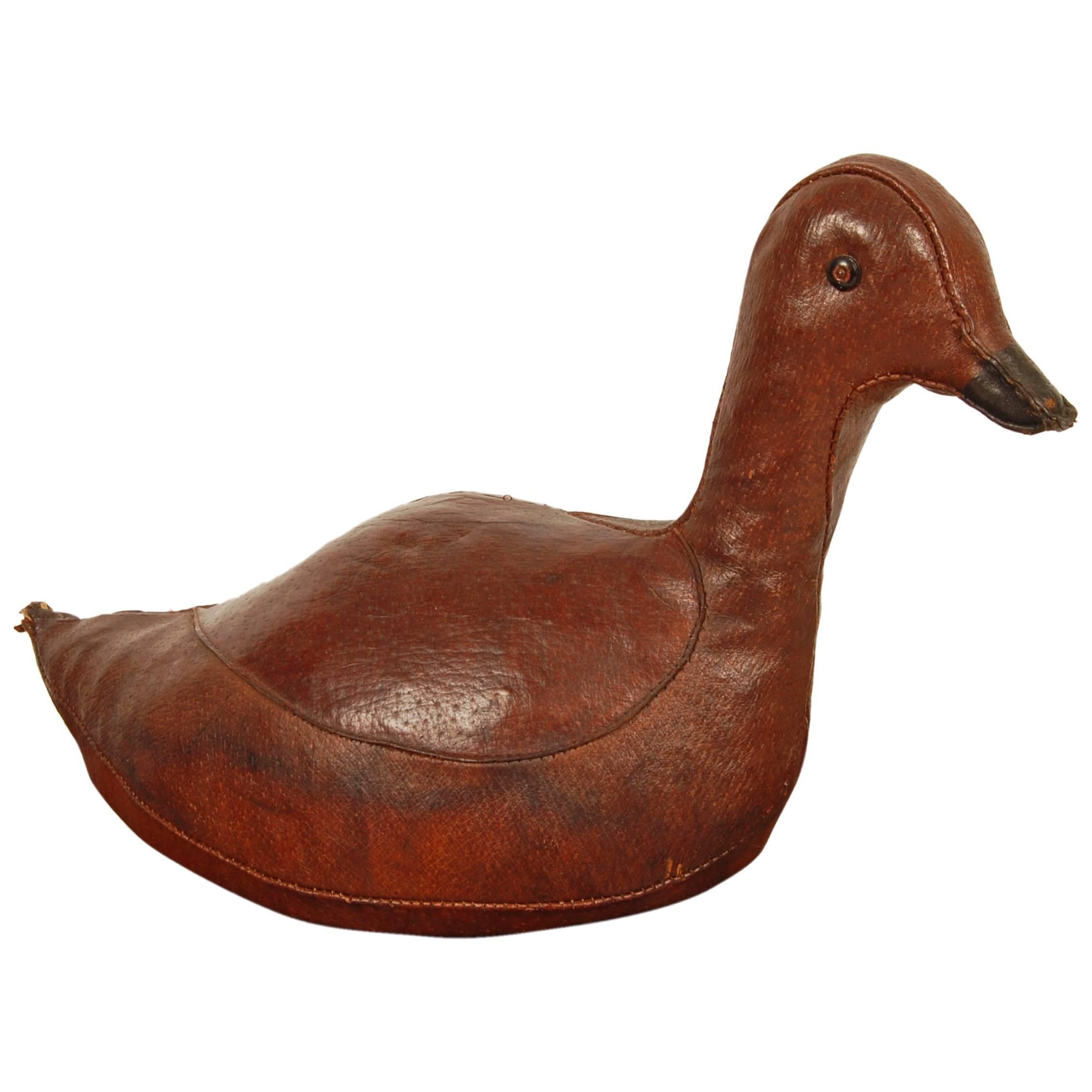 Abercrombie and Fitch Leather Duck Decoy