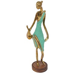 Art Deco Female Figurine in the Style of Werkstätte Hagenauer 