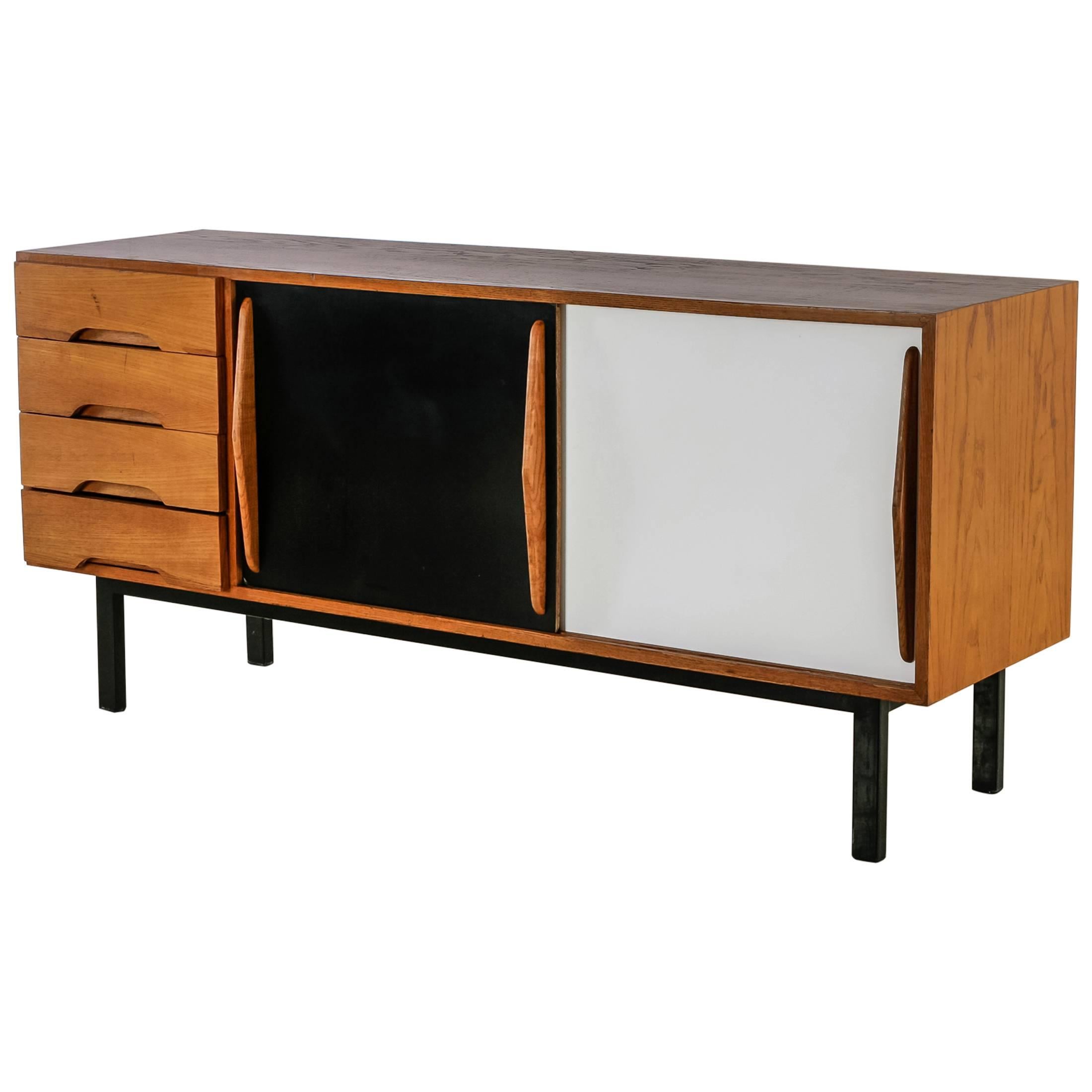 Charlotte Perriand Cansado Ash Sideboard, France, 1958 For Sale