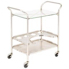 French Vintage Plated Bar Cart