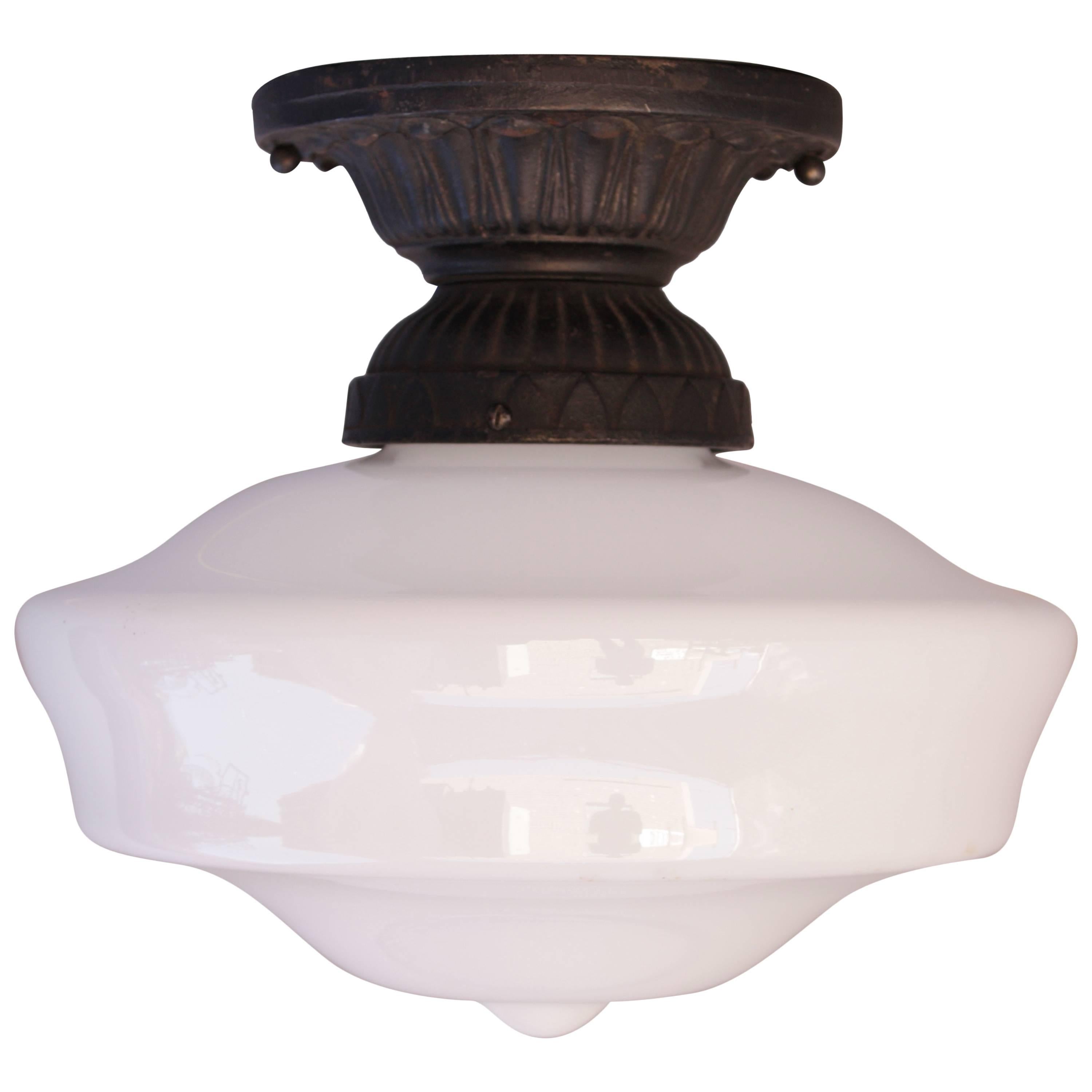 1920s Flush Mount Ceiling Light Fixture