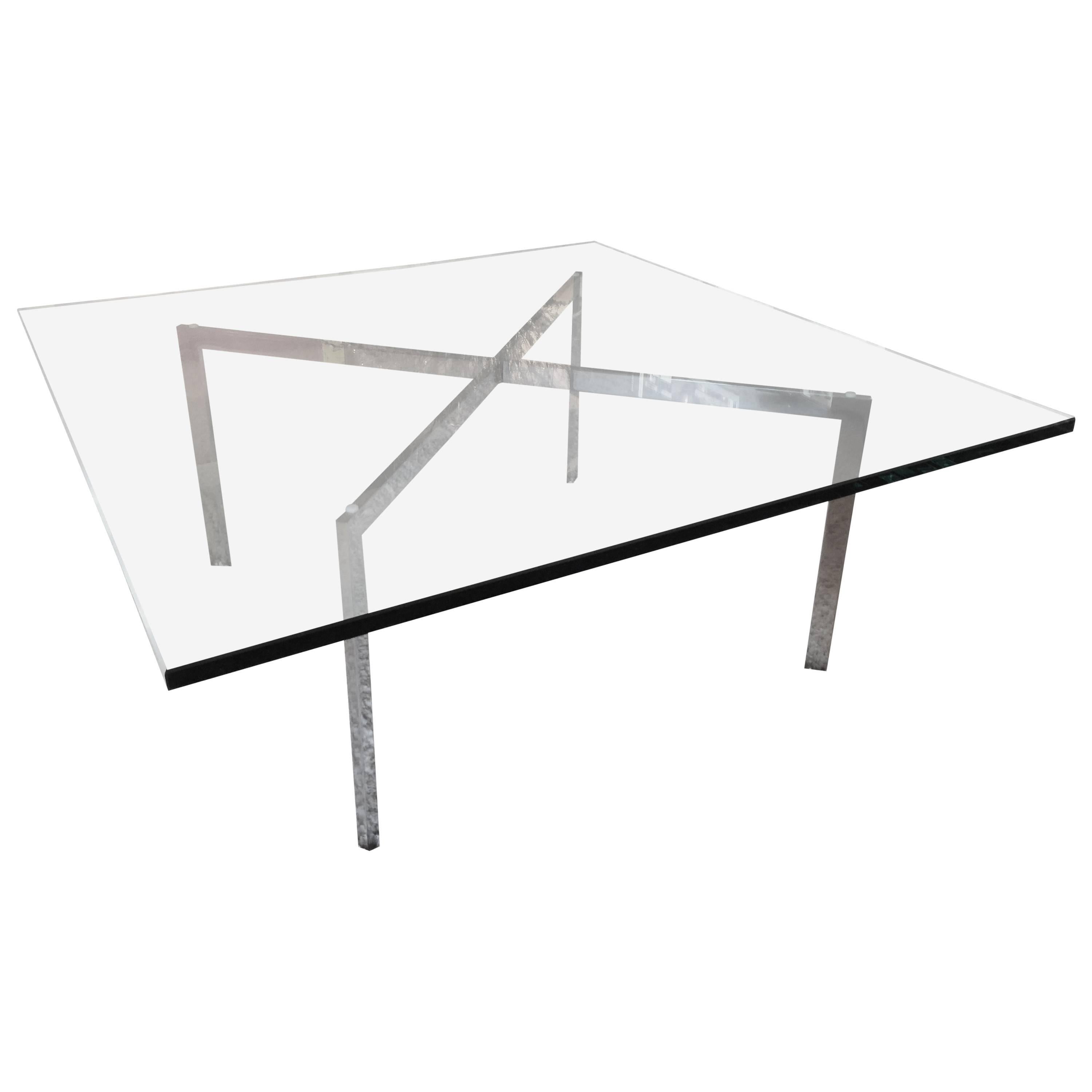 Mies van der Rohe for Knoll Barcelona X-Base Coffee Table