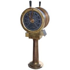 Vintage Dutch Brass Ship Telegraph