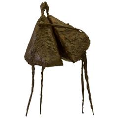 Early Bronze Abstract Figural Sculpture by Rudy Ackerman, 1969 7