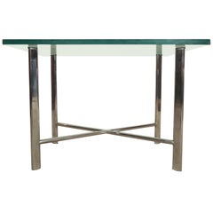 Midcentury X-Base Side Table