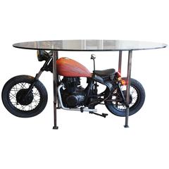 Custom-Designed Motorcycle Table