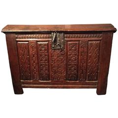 Used French Renaissance Oak Coffer, irca 1580