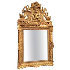 French Fine 18th Century Mirror, Provence Louis XIV Period