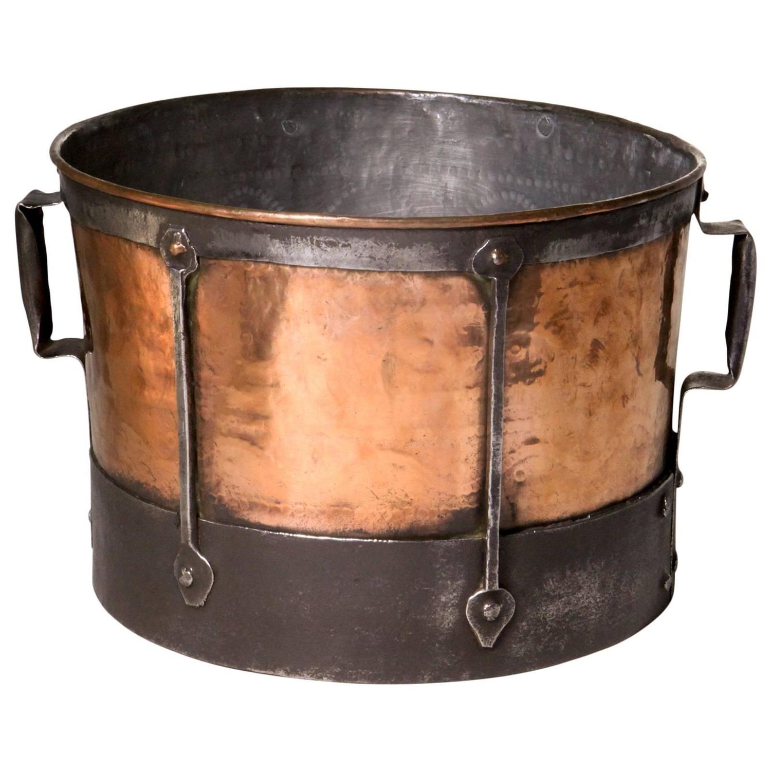 French Copper Cauldron For Sale at 1stdibs