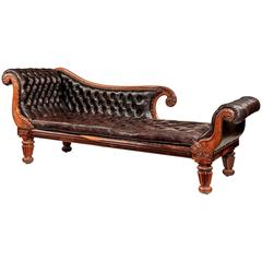 William IV Rosewood Chaise Longue Attributed to Gillows 12