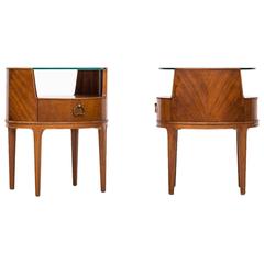 Axel Larsson Bedside Tables in Mahogany by Bodafors in Sweden