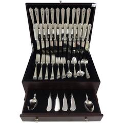 Queen Louise by Watson Sterling Silver Flatware Set for 12 Service 99 Pieces