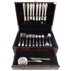 Faneuil by Tiffany & Co. Sterling Silver Flatware Set Service Eight Dinner