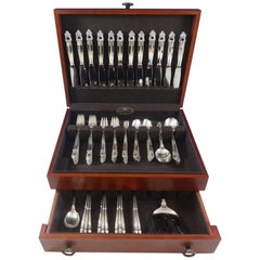 Royal Danish by International Sterling Silver Flatware Set 12 Service, 86 Pieces