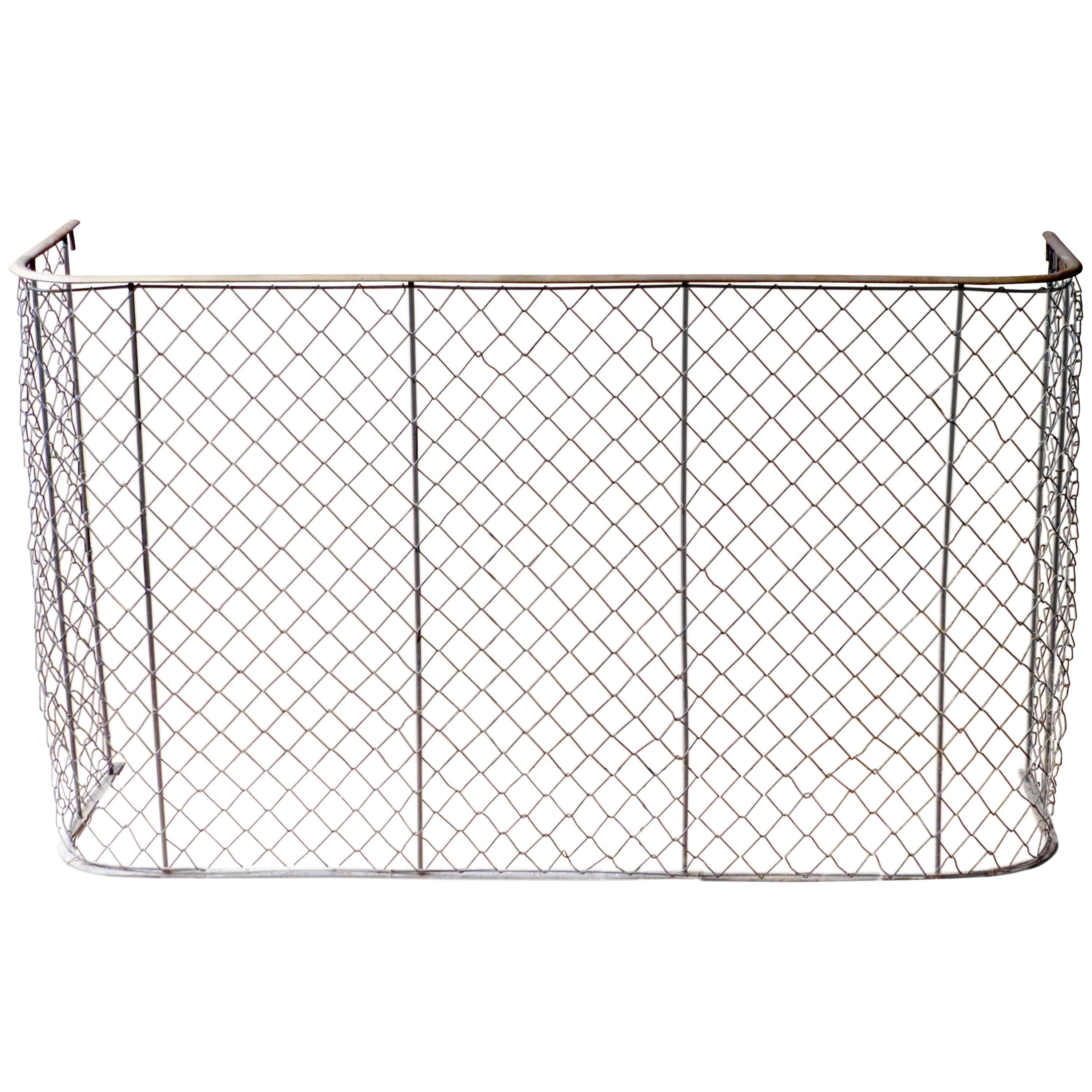 19th Century Brass and Iron Fireplace Guard, Fire Guard