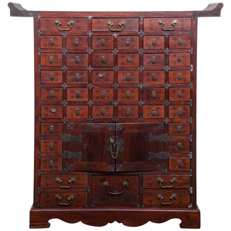 chinese multi drawer apothecary chest