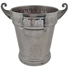 Art Nouveau Jugendstil Secessionist Silver Plate Wine Cooler Denmark, circa 1900