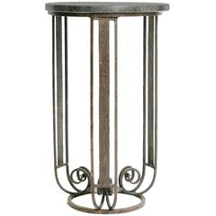 French Art Deco Wrought Iron Table
