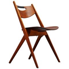 Vintage Arne Hovmand Olsen Side Chair Mogens Kold, Denmark, 1960