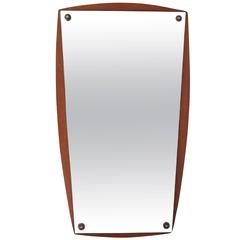 Danish Modern Curved Mirror