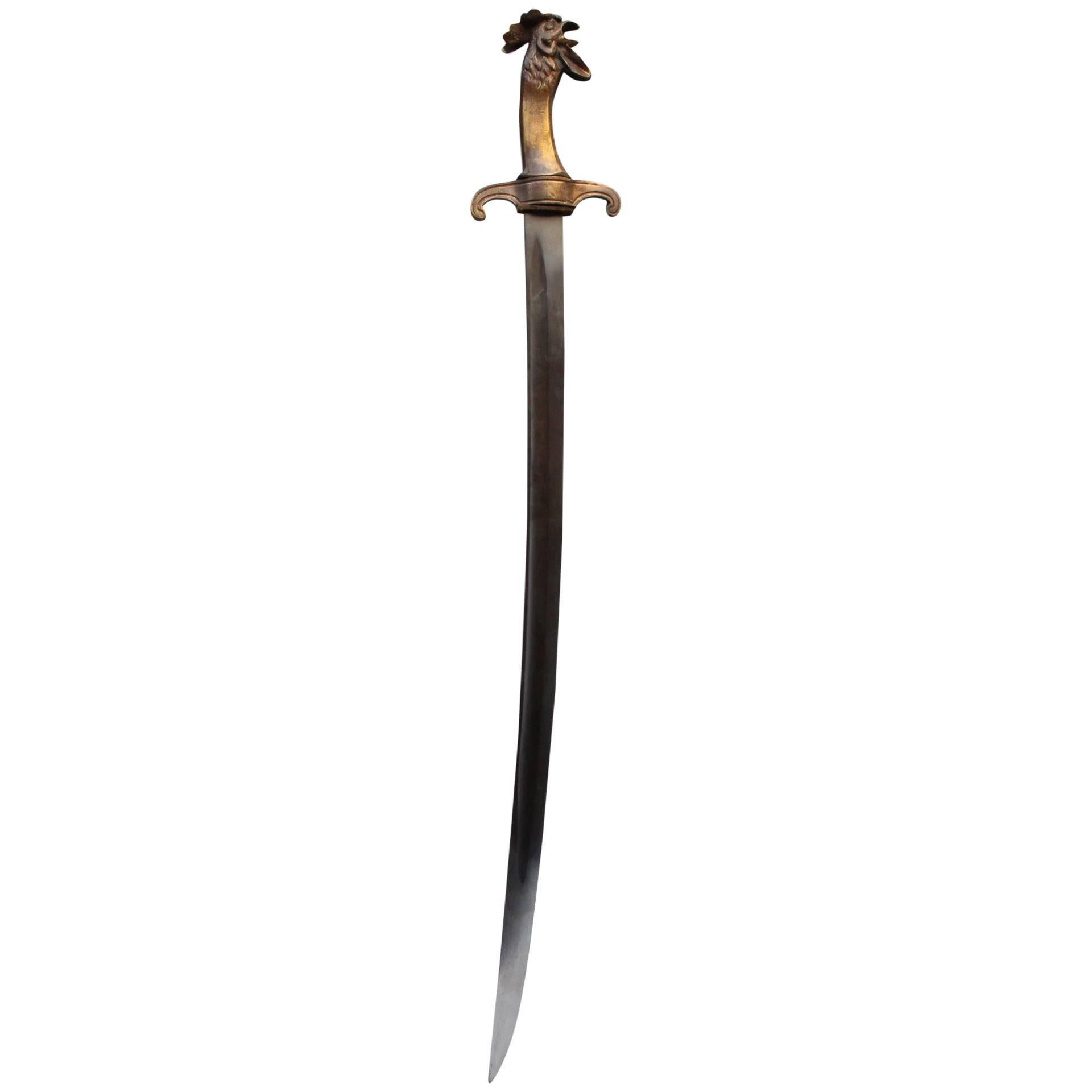Sword Rooster Head Louis-Philippe Model, 19th Century, France