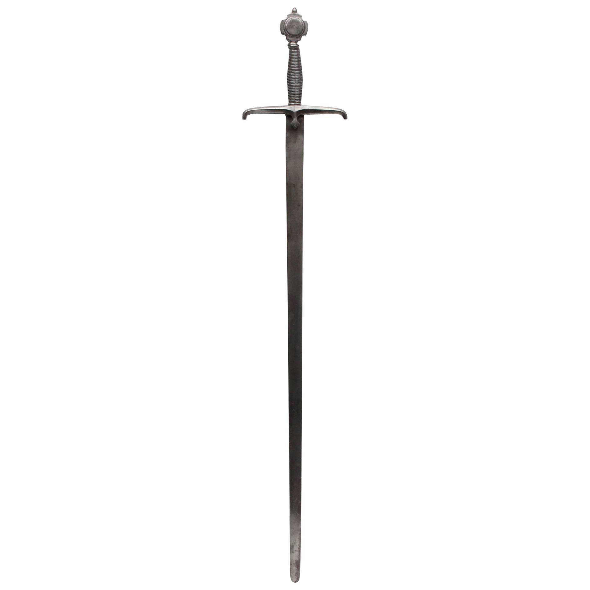 Sword Medieval Style 19th Century France For Sale