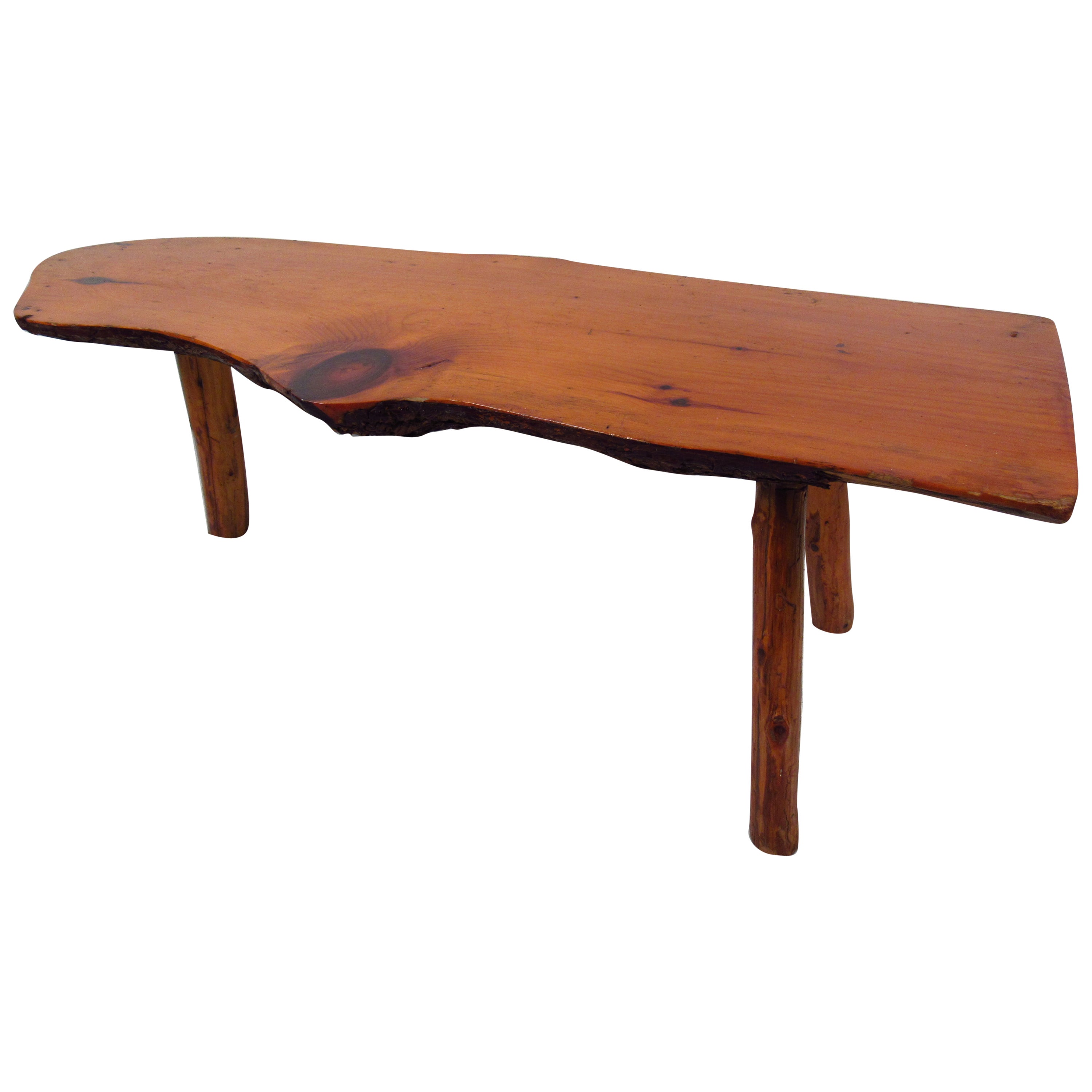 Cypress TreeTrunk Coffee Table, circa 2000, France at 1stDibs