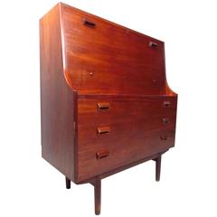Midcentury Borge Mogenson Style Drop-Leaf Danish Teak Secretary 10
