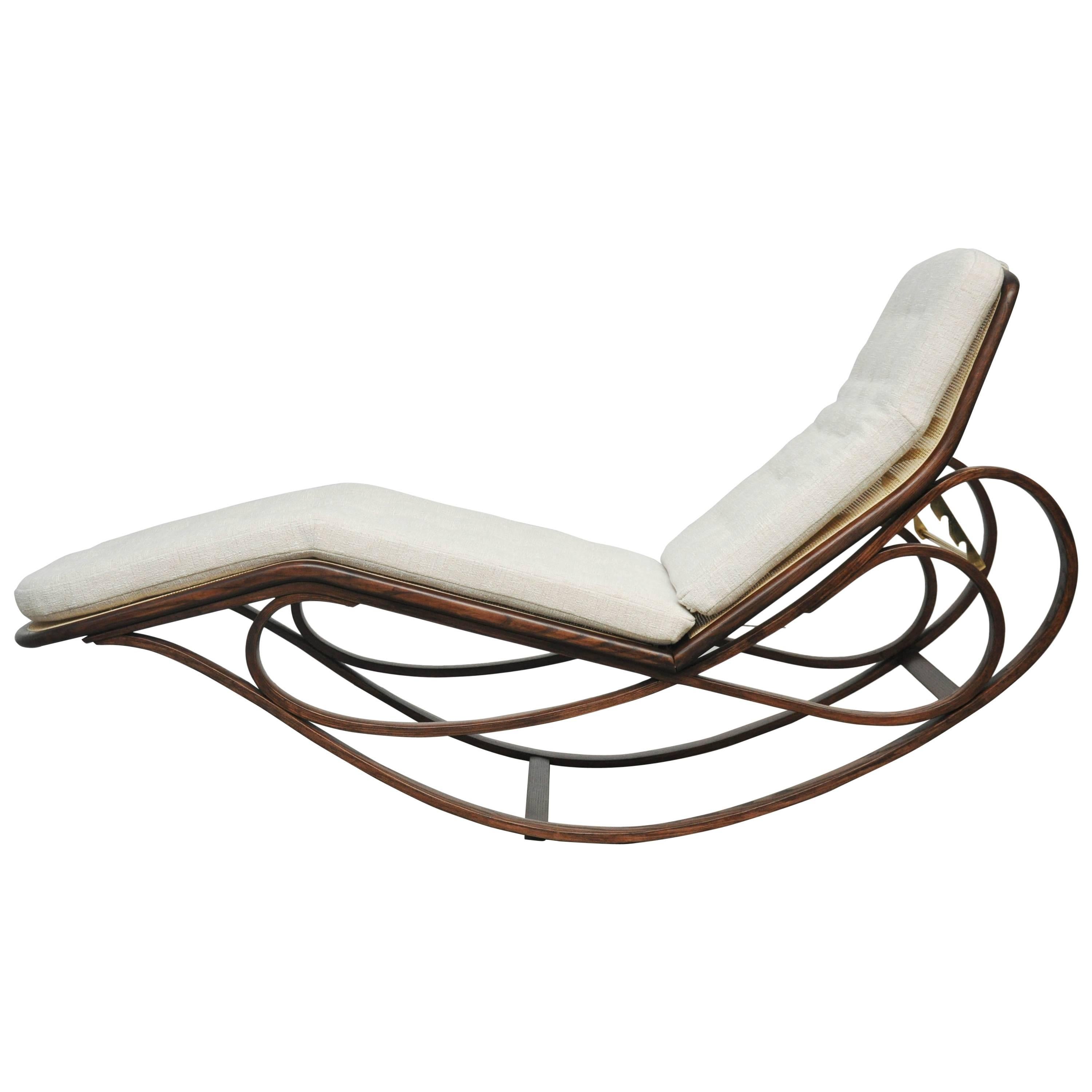 Dunbar Rocking Chaise Lounge by Edward Wormley at 1stDibs