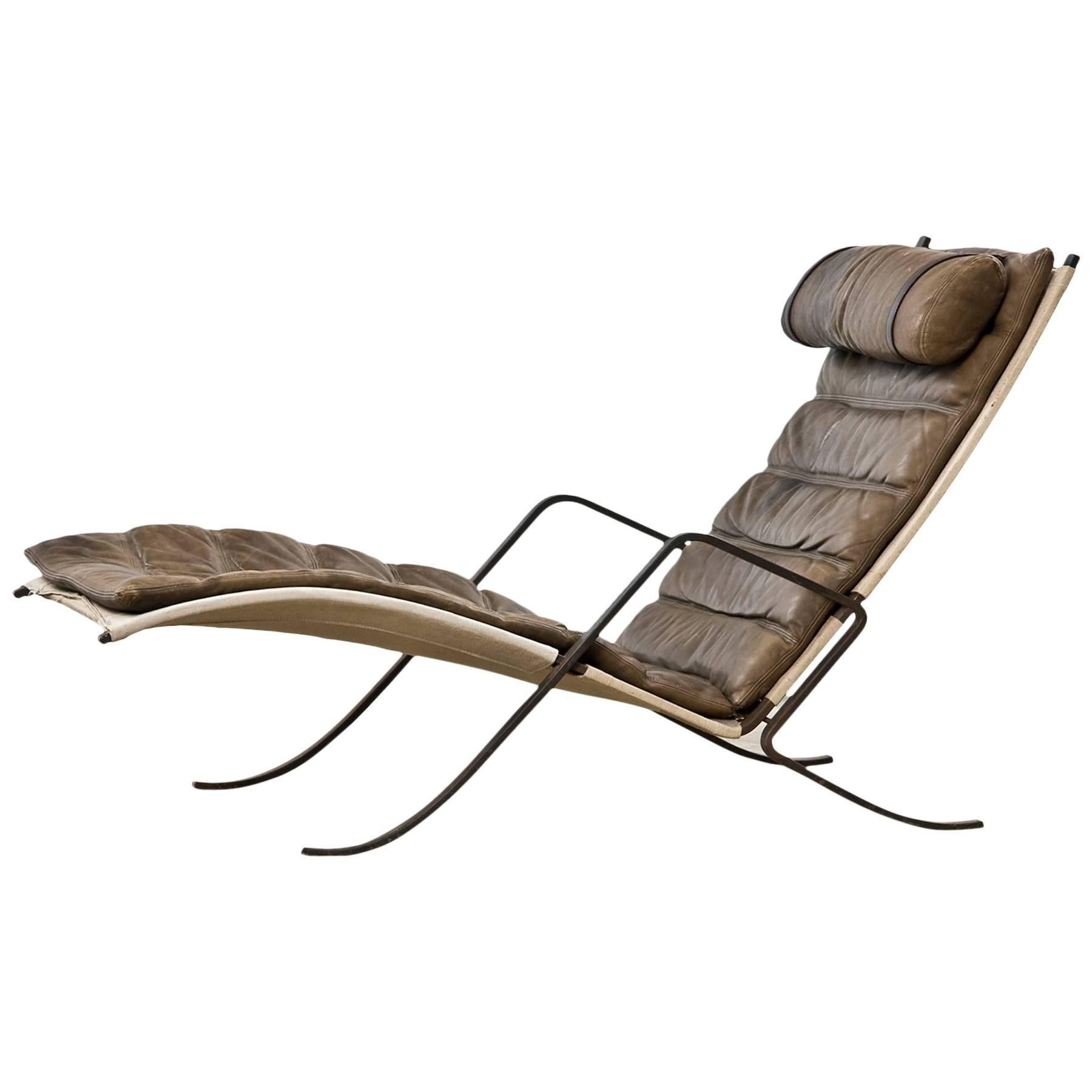 Rare Fabricius / Kastholm Grasshopper Lounge Chair 
