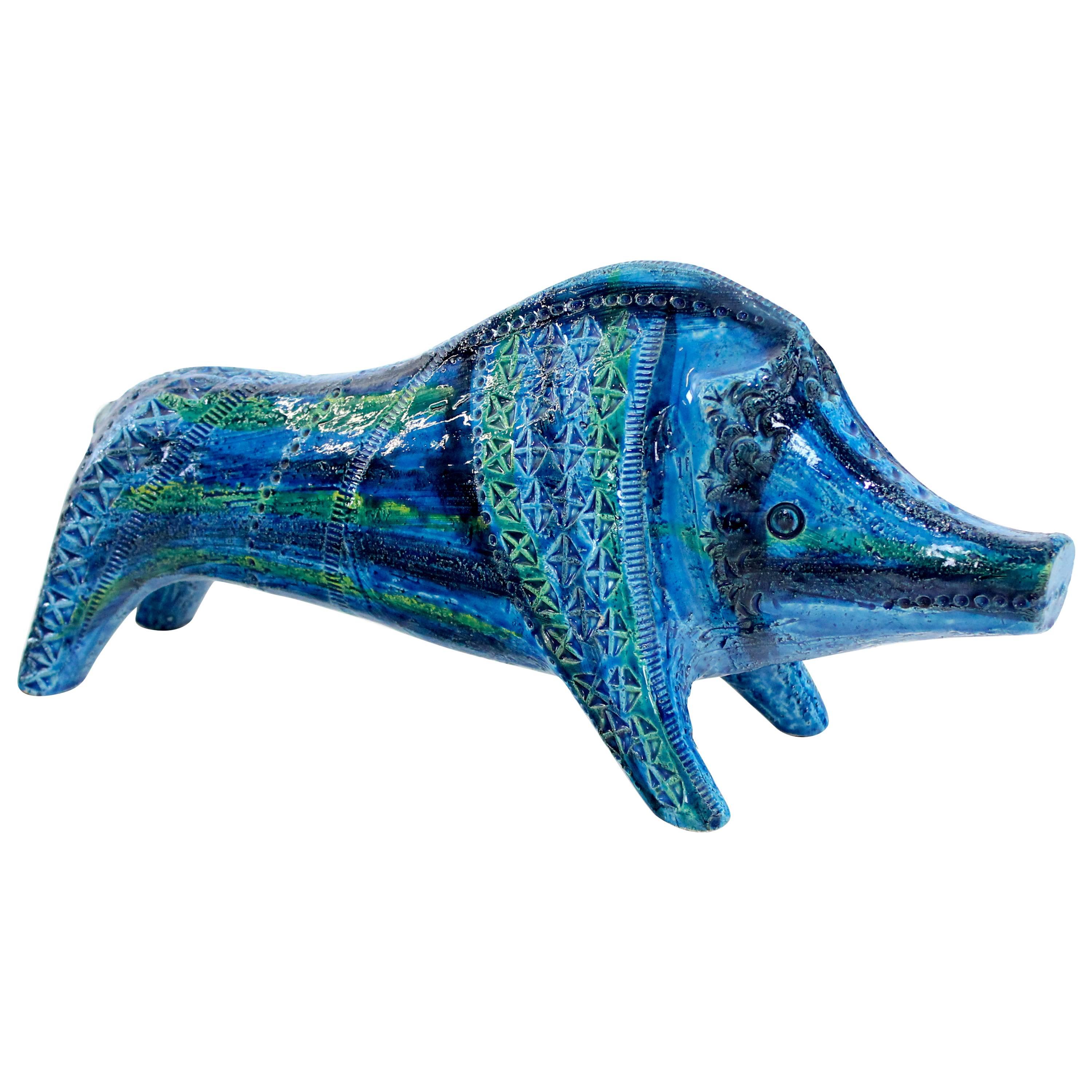 Ceramic Wild Boar by Aldo Londi for Bitossi For Sale