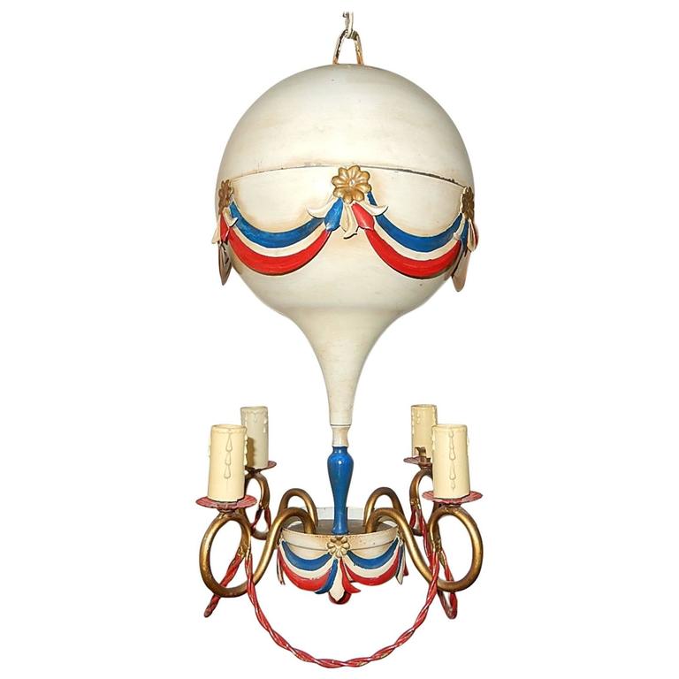 Mid Century French Hot Air Balloon Chandelier For At 1stdibs Mid Century French Hot Air Balloon Chandelier For