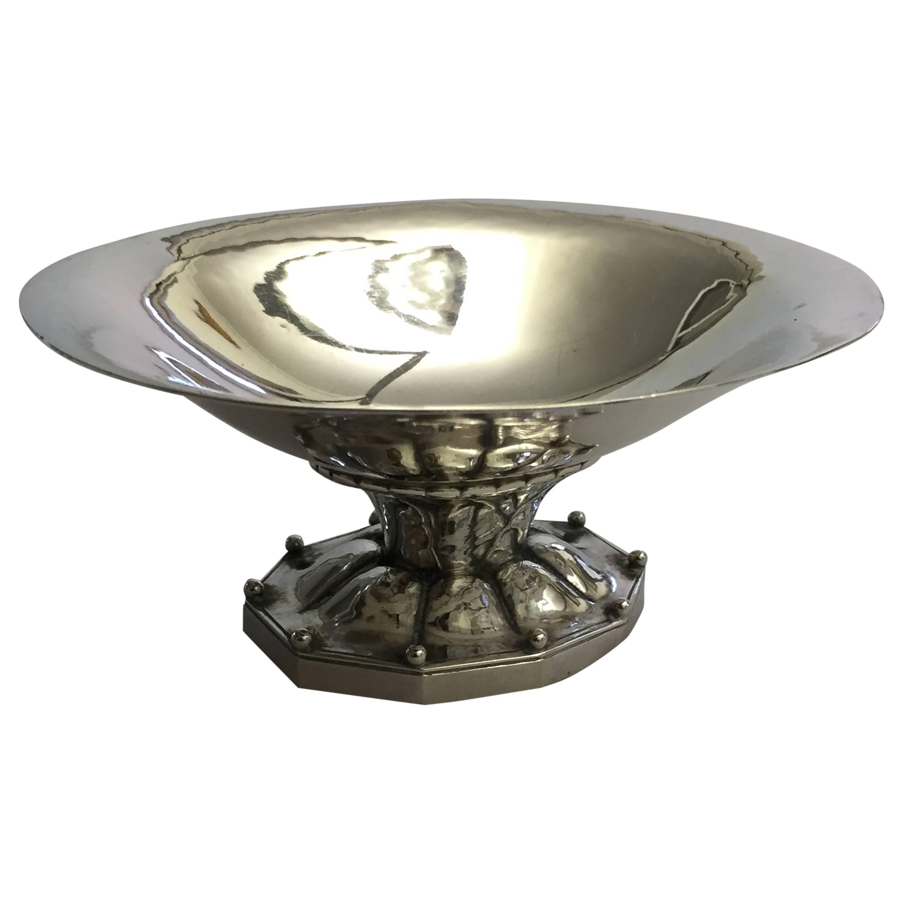 Georg Jensen Sterling Silver Footed Bowl or Ash Tray For Sale