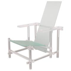Rietveld Chair Identical Copy in Plexiglass, circa 1980 11