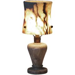 Mica and Copper Table Lamp, circa 1940s 6