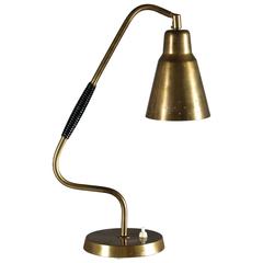 Desk Lamp in Brass by Bergboms
