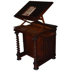 Antique 19th Century Oakwood Lectern Made by Robert Strahan