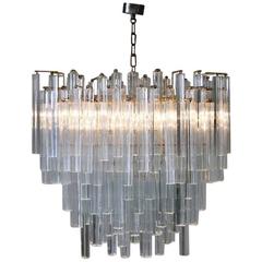 Oval Shaped Chandelier by Venini, 1970s