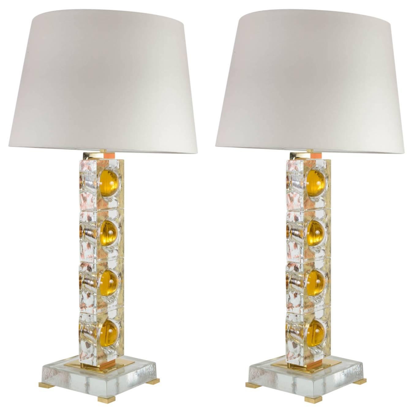 Pair of Lamps Designed by Gianluca Fontana