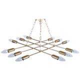 Lampadario in ottone di Rupert Nikoll