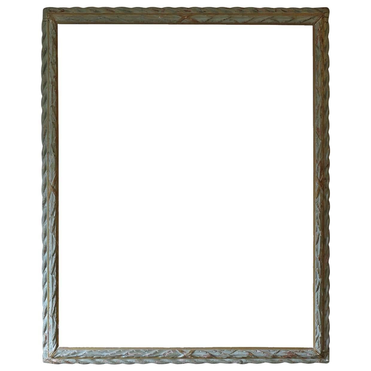 Large Laurel Wreath Carved Frame, Italy, Early 19th Century For Sale