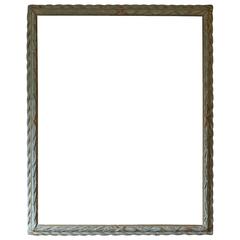 Antique Large Laurel Wreath Carved Frame, Italy, Early 19th Century