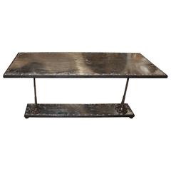 French Steel Bistro Table
