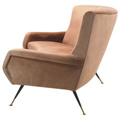 Italian Curved Sofa by Gigi Radice for Minotti, Milano, 1950s Italian Curved Sofa by Gigi Radice for Minotti, Milano, 1950s