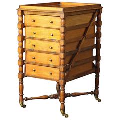 Antique Small Mahogany Collector
s Cabinet/Table