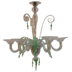 Venetian Murano Rigadin Chandelier