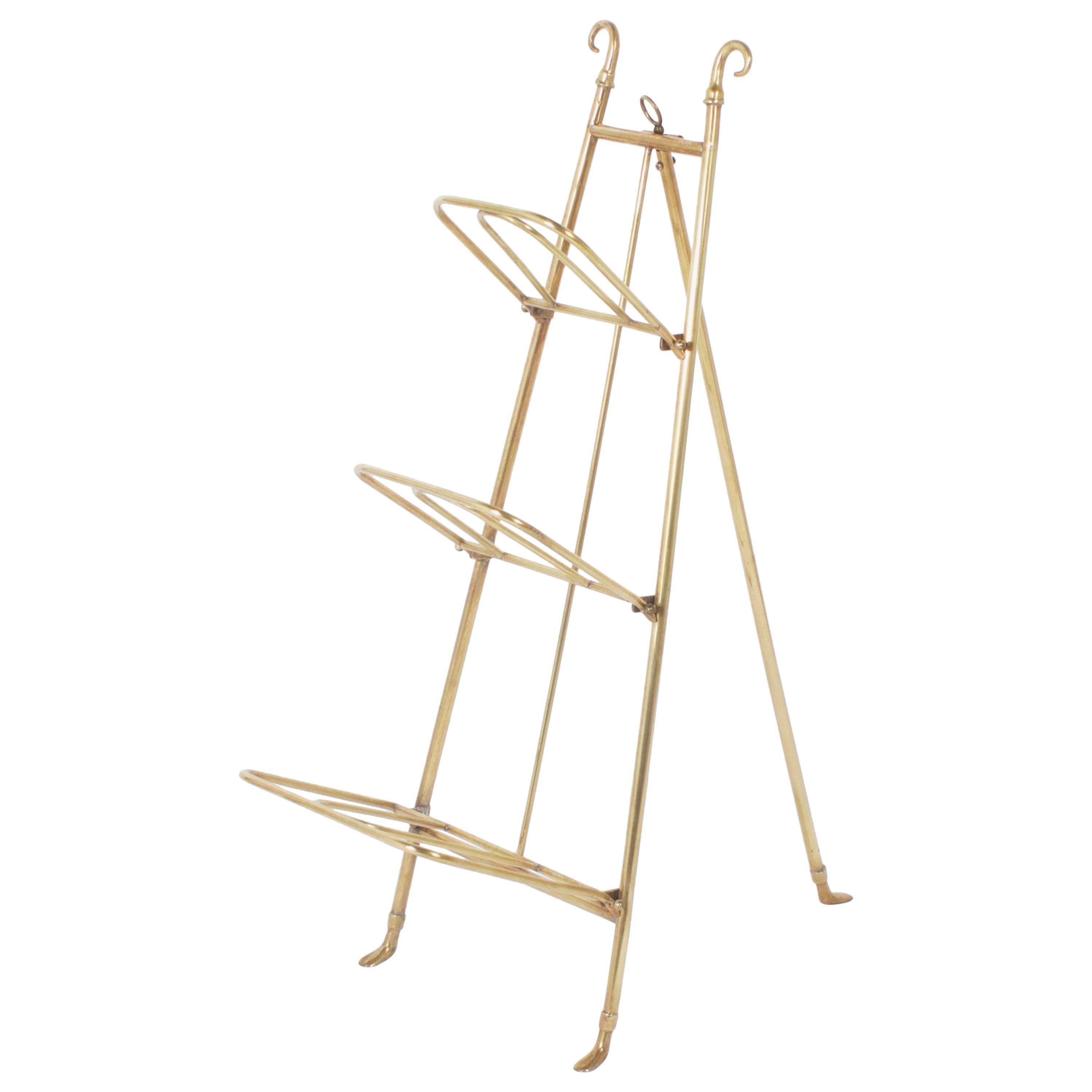 Brass Three Tiered Easel