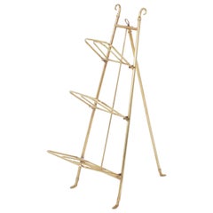 Vintage Brass Three Tiered Easel