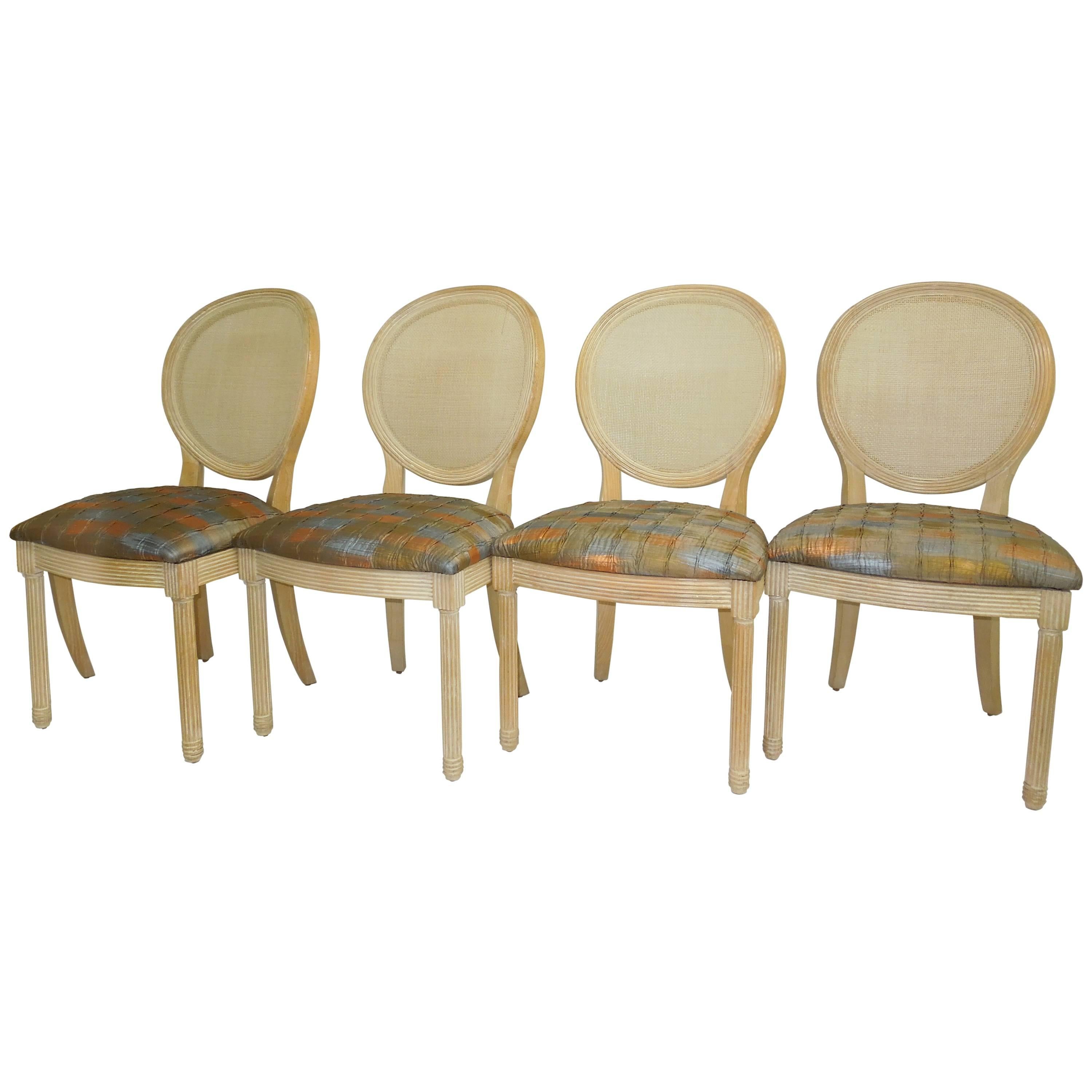 Set of Four Jay Spectre Dining Chairs for Century Furniture