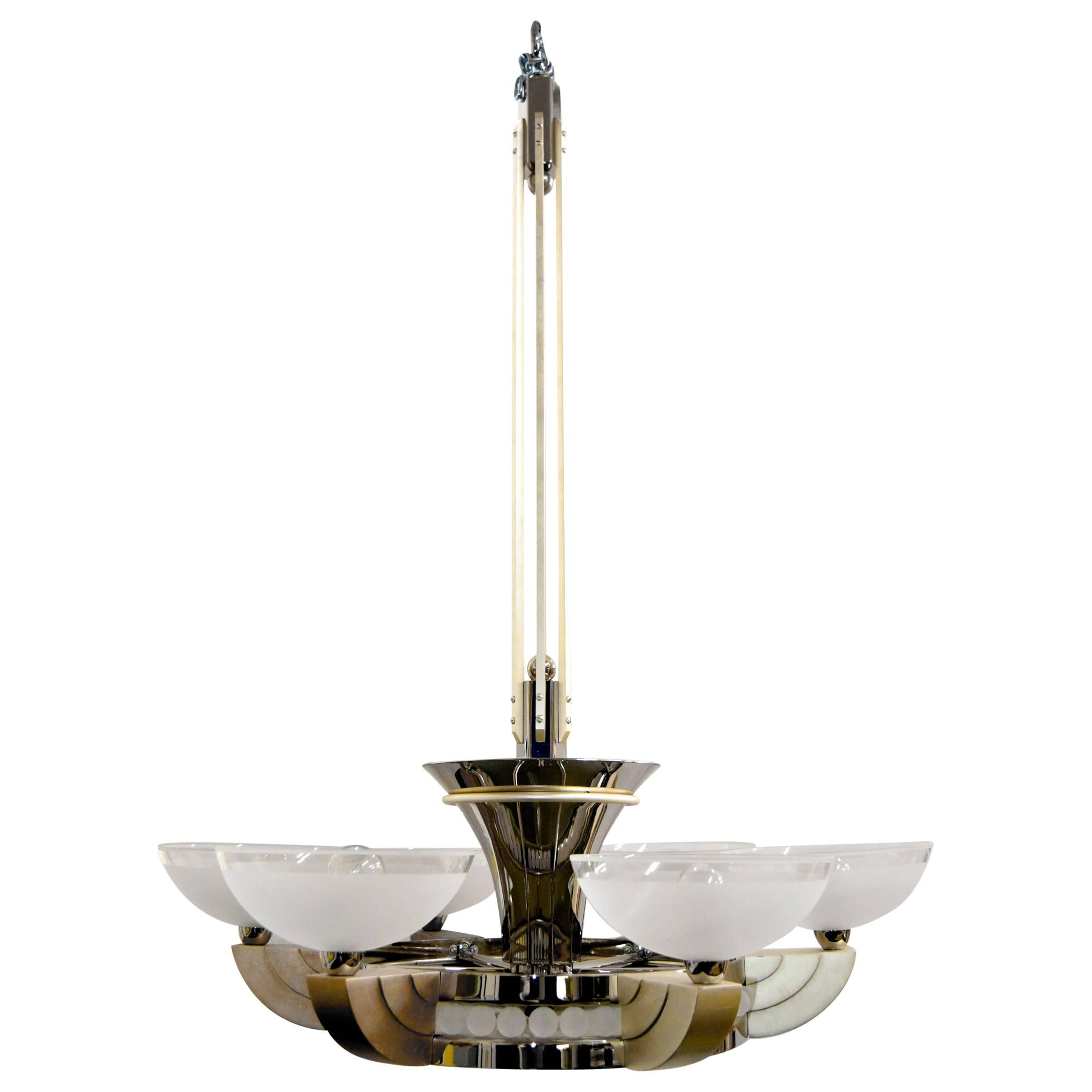 Odette Chandelier by Sally Sirkin Lewis for J. Robert Scott For Sale